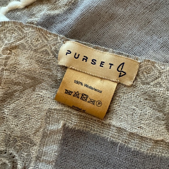 PURSET 100% Wool Beaded Scarf - Picture 9 of 11